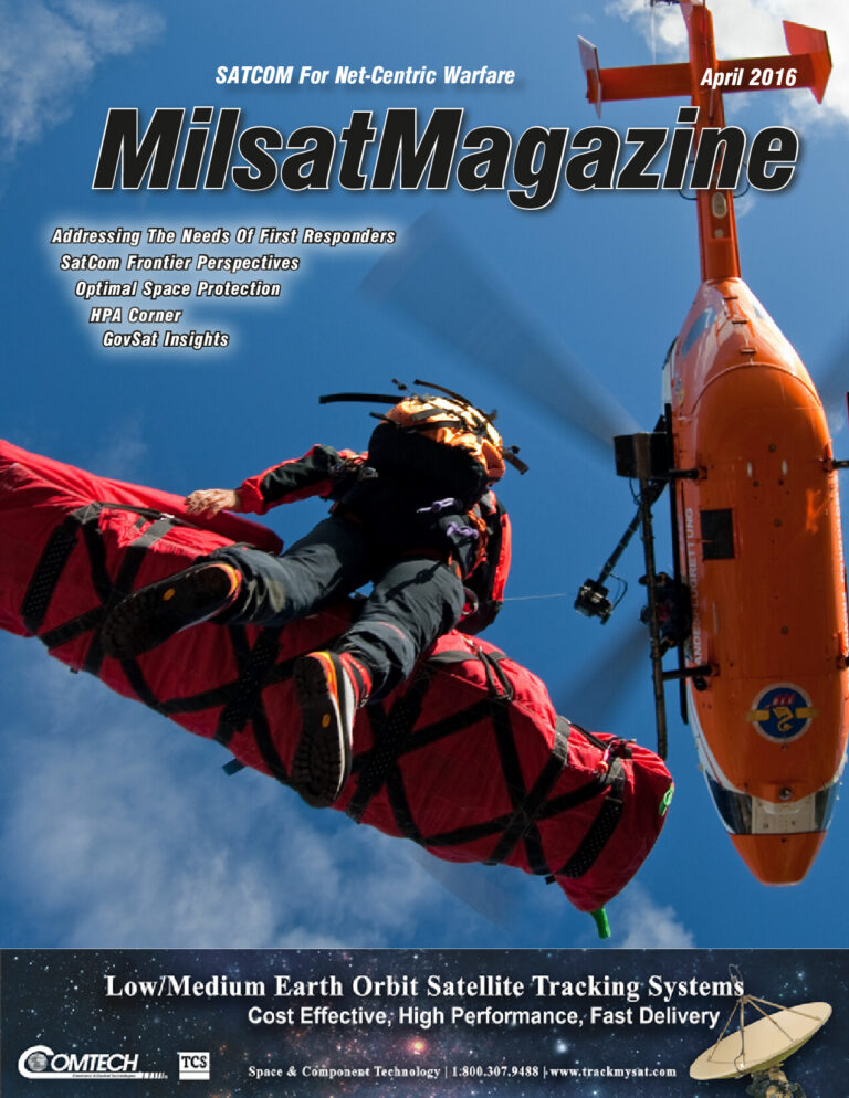 April 2016 - First Responders + NGOs, Hosted Payloads, Perspectives and Command Center