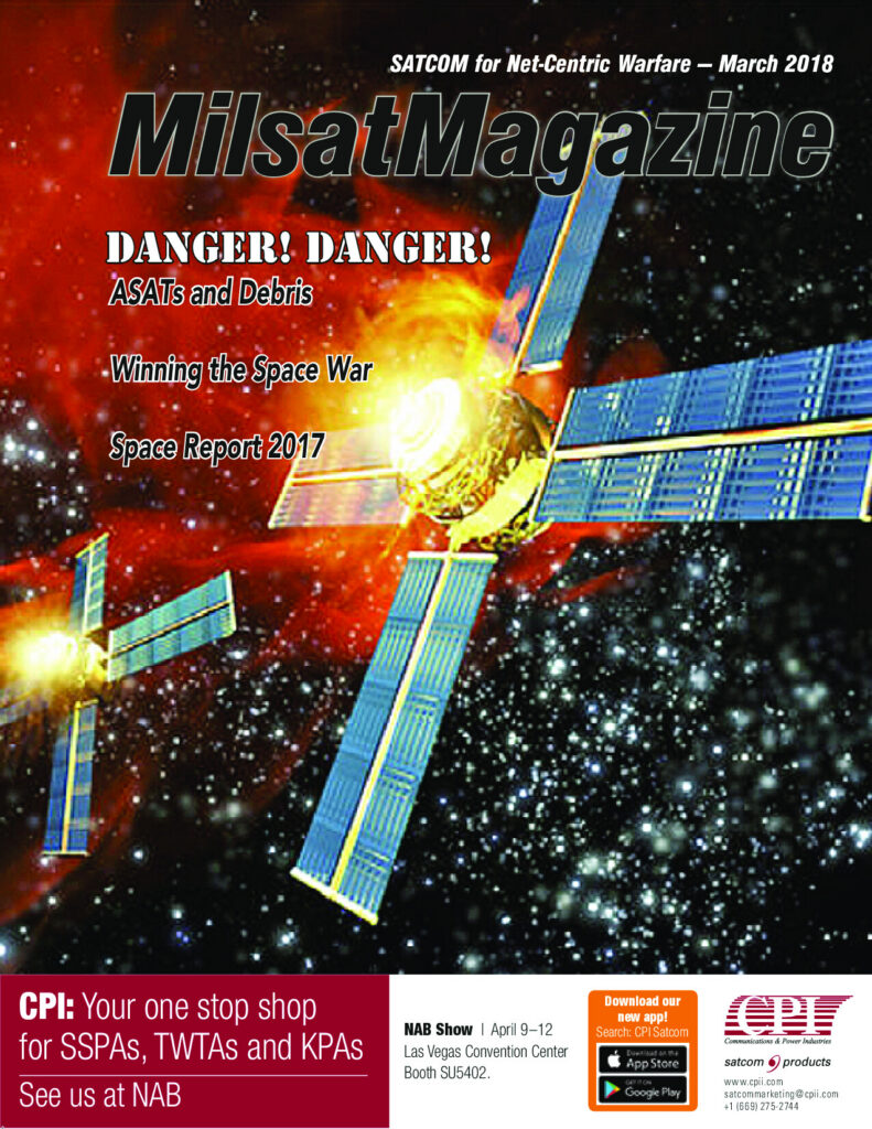 March 2018 – ASATs, Debris, On Orbit Servicing and Repurposement