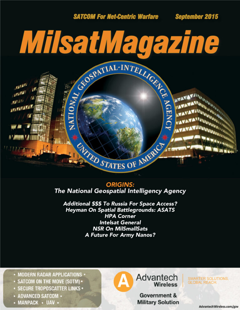 September 2015 - From NGA's ORIGINS To Military Small Sats