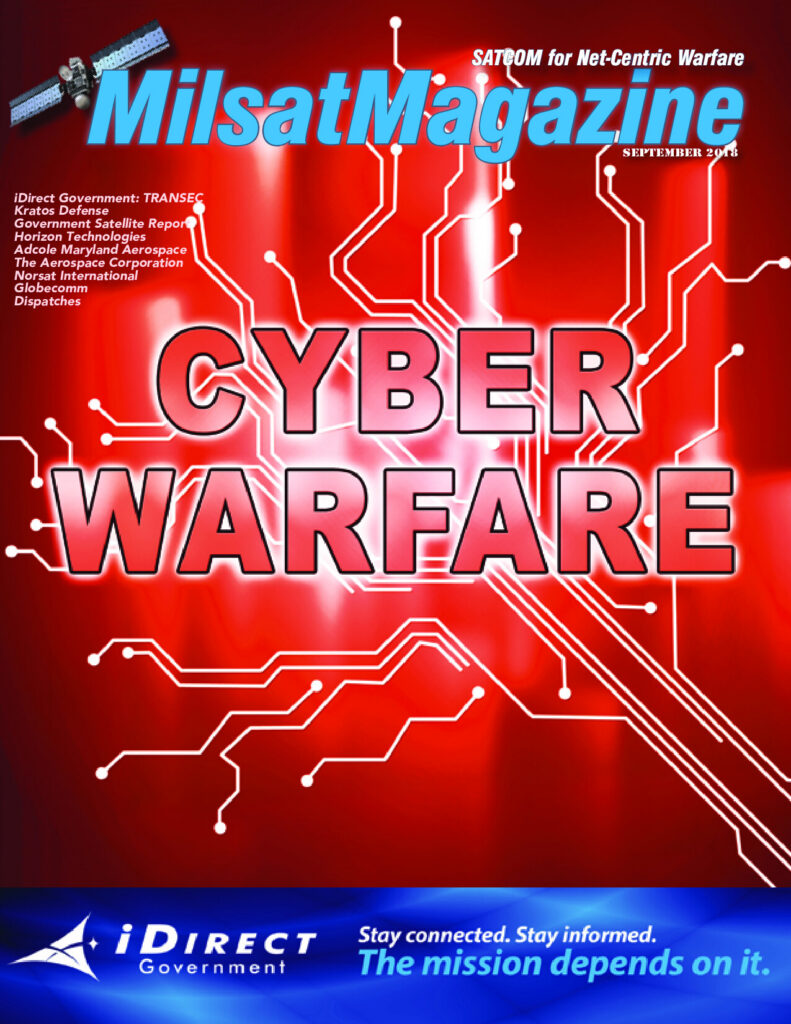 September 2018 – MILSATCOM Innovations, Advanced Technologies, Protected Comms, Geospatial/Imagery ISR & Technologies