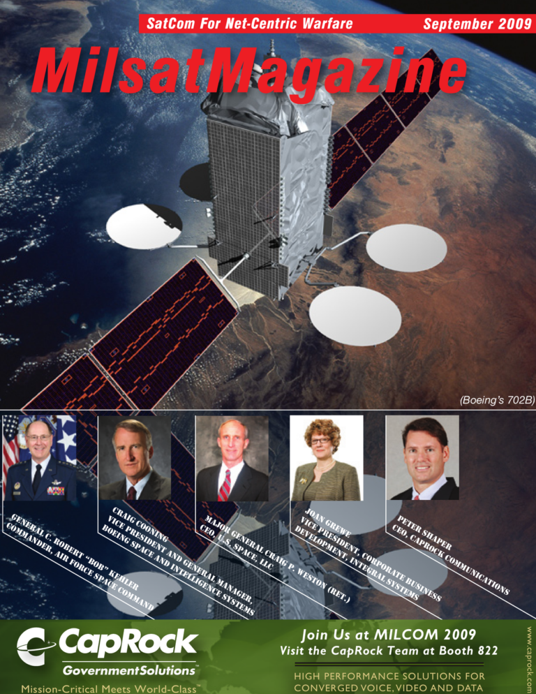 September 2009 - Military Satellites